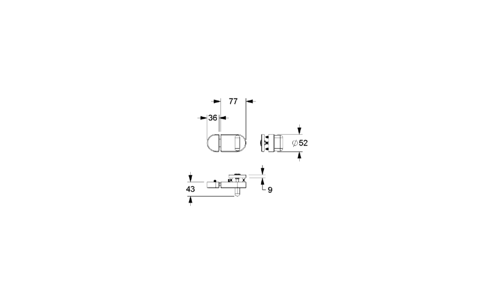 Normbau Trennwandschloss 155x70x52 / 290020 Bermuda NEU4