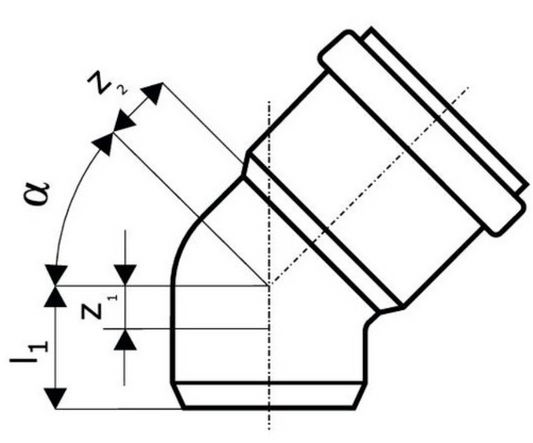 Ostendorf HT Bogen DN 50/15 neu