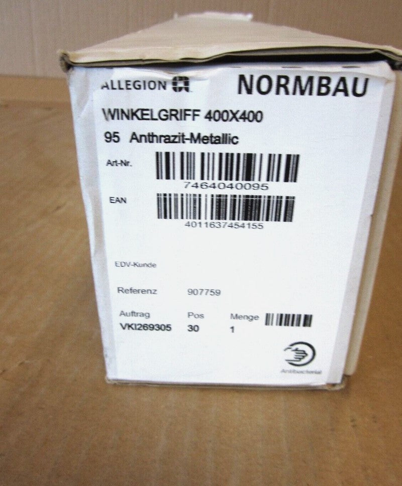 Normbau Winkelgriff Cavere 400 x 400 mm anthrazit-metallic (grau)6