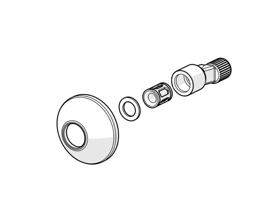 HANSA S-Anschluss 59904793 mit Schalldämpfer 2er Pack2
