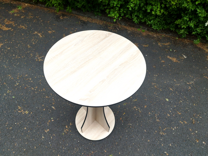 Garten Terrassen Balkon Bistro-Tisch aus HPL Wetterfest Rund 700 x 1100 mm1