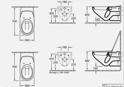 Villeroy & Boch OMNIA-VITA Wand WC 76011001 700 mm tief5