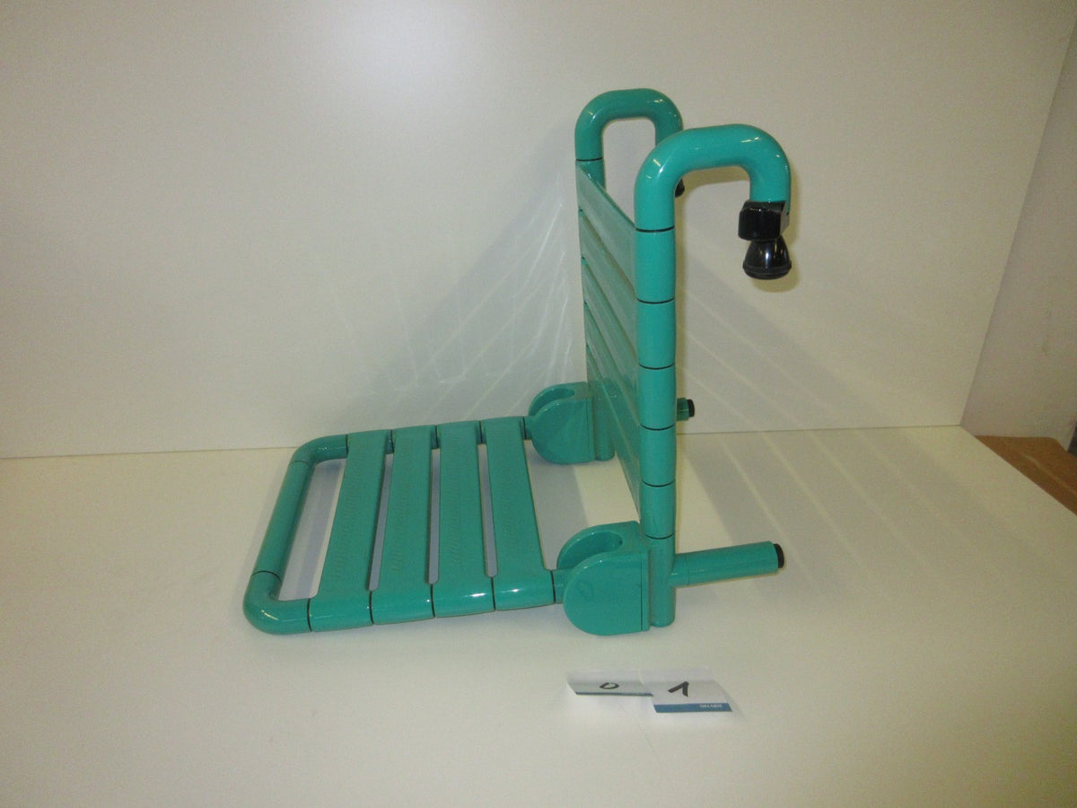 Duschsitz zum Einhängen, Normbau, Serie 801, Farbe türkis3