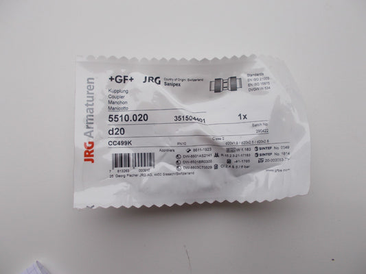 JRG Sanipex 5510.020 d20 Kupplung 20 mm0