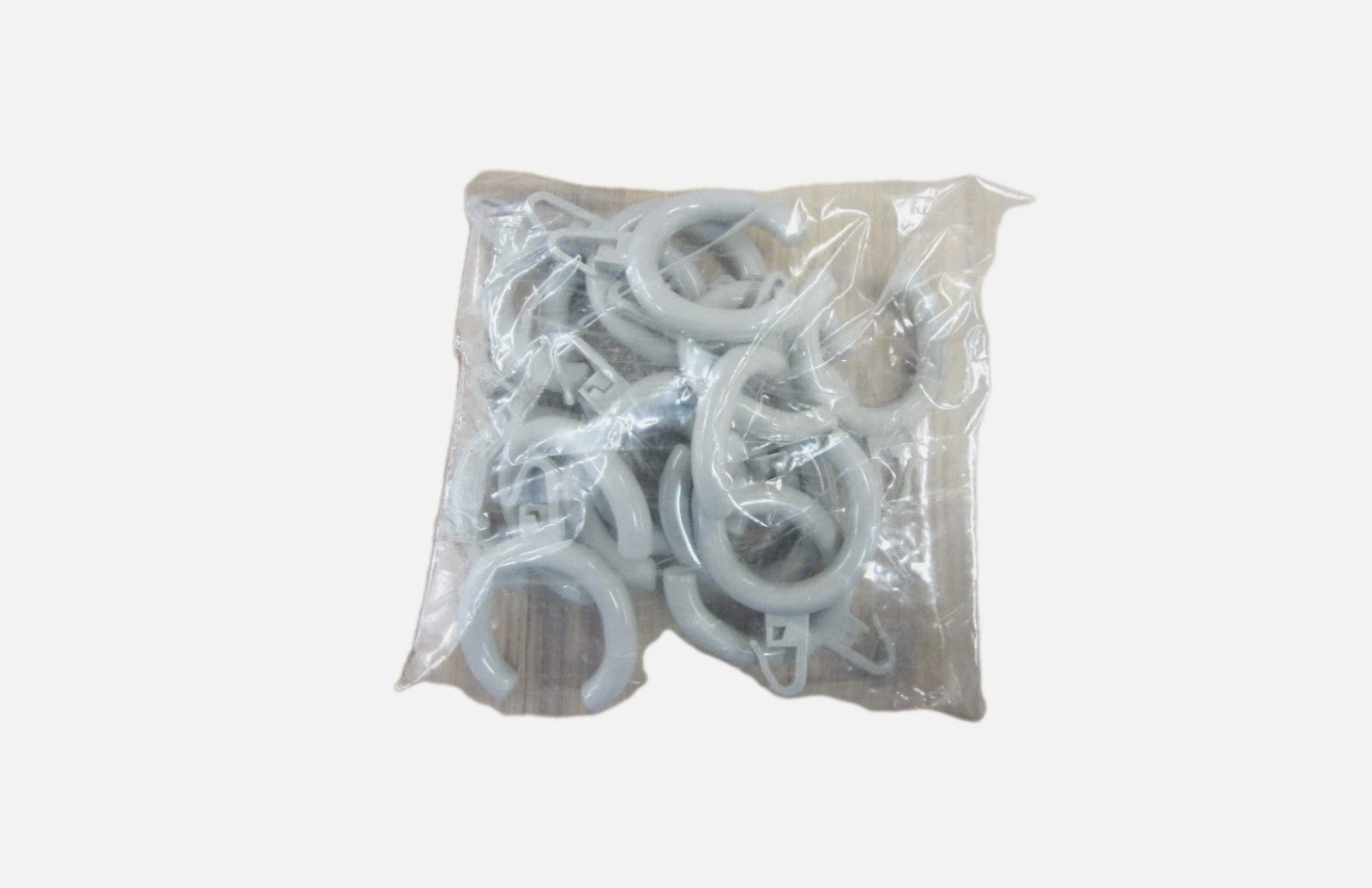 Normbau Nylon-Line Dusch Vorhangringe Farbe Manhattan Grau 18 Stück1