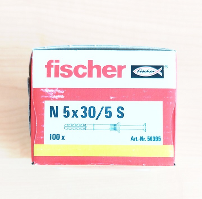 FISCHER Nageldübel N 5x30/5 S  100 Stück1