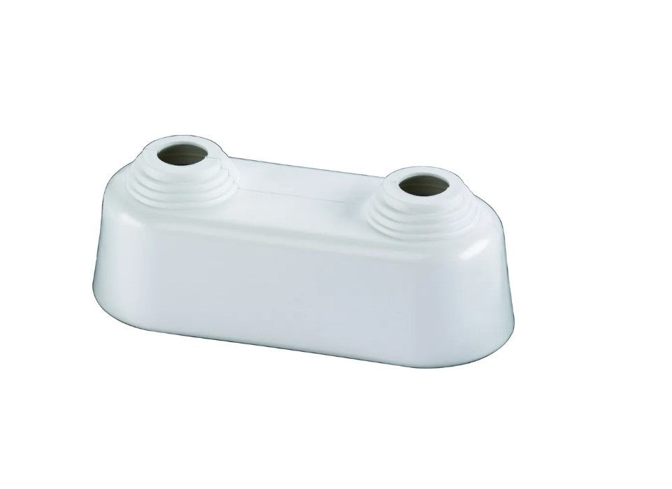 SIMPLEX Doppelrosette Achsabstand 45mm, weiß F44203 10er Pack0