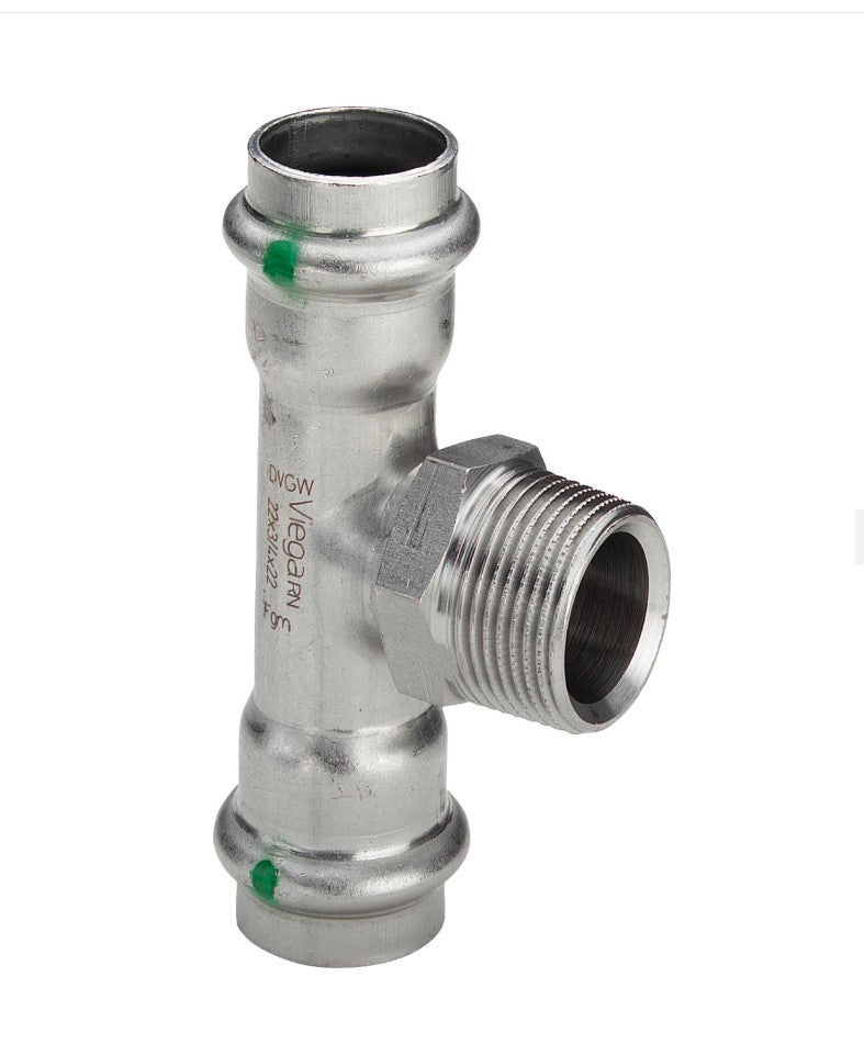 Viega Sanpress Inox T-Stück 18 x 3/4" , Modell 2317.11