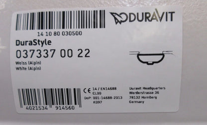Duravit DuraStyle Unterbauwaschbecken 370 x 370 mm Weiß 037337 00 222