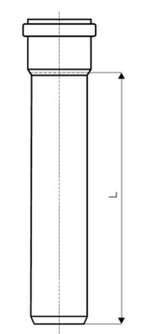 HT Rohr DN 50 Länge 150 mm Neu1