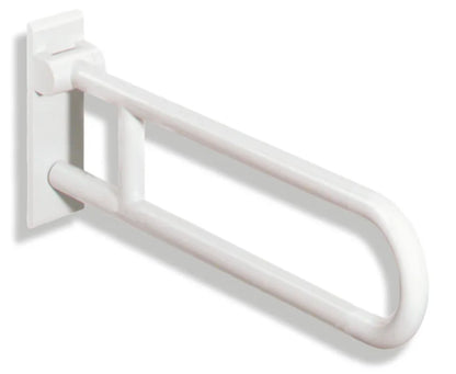 HEWI 801.50.100-99 Stützklappgriff Weiß drehbar/klappbar 600 mm