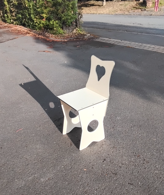 Garten Balkon Terrassen Stuhl aus HPL Wetterfest Extra Hohe Sitzposition