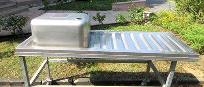 ALLPAX Edelstahl Spüle für Profi Küche 1800 X 690 mm aus VA 4016 Edelstahl Neu10