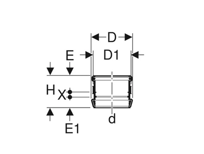 Geberit Silent db20 Stütz-und Dehnmuffe 110mm2