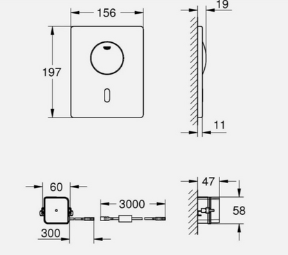 Grohe Tectron Skate Infrarot-Elektronik 37419SD0 Edelstahl, UP, für Spülkasten3