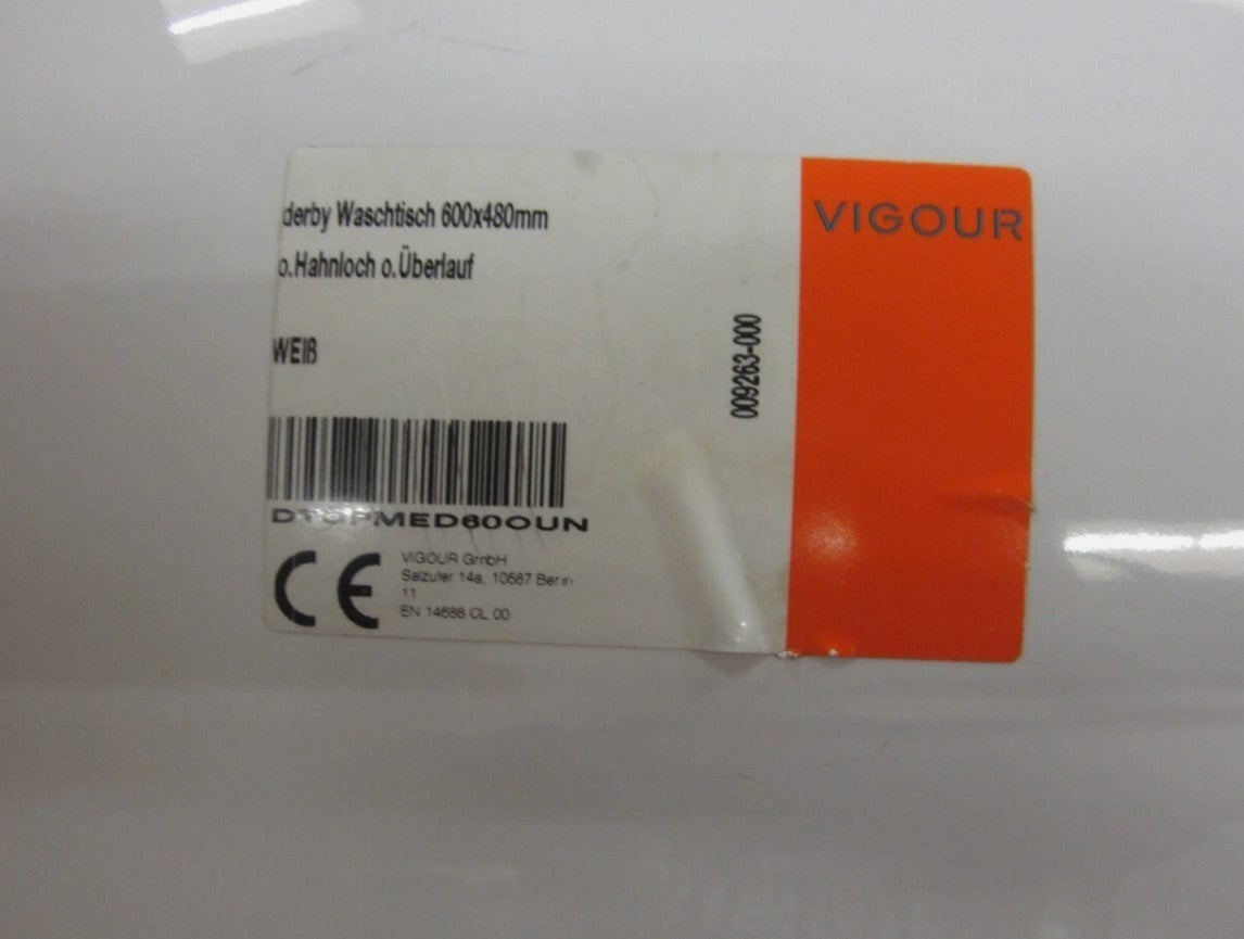 Vigour Clivia  Wachbecken 600 x 480 mm Rund ohne Überlauf2