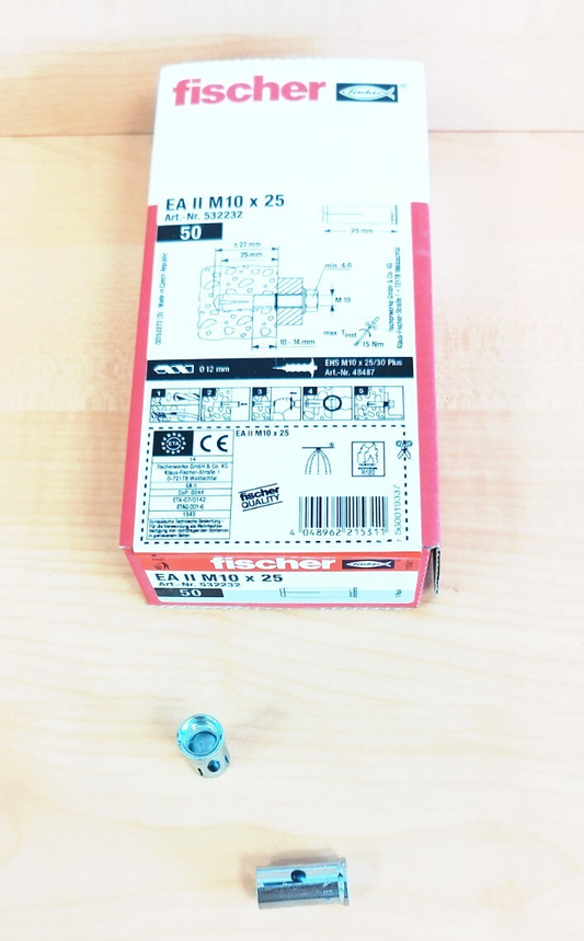 Fischer Einschlaganker EA II M10x25, 532232, VPE 50 Stück0