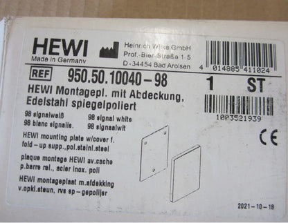 HEWI Montageplatte mit Abdeckung 950.50.10040-983