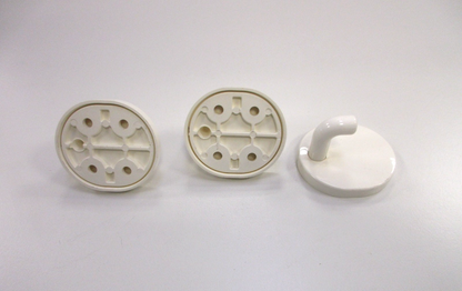 NORMBAU Handtuchhaken 3er Set weiß2