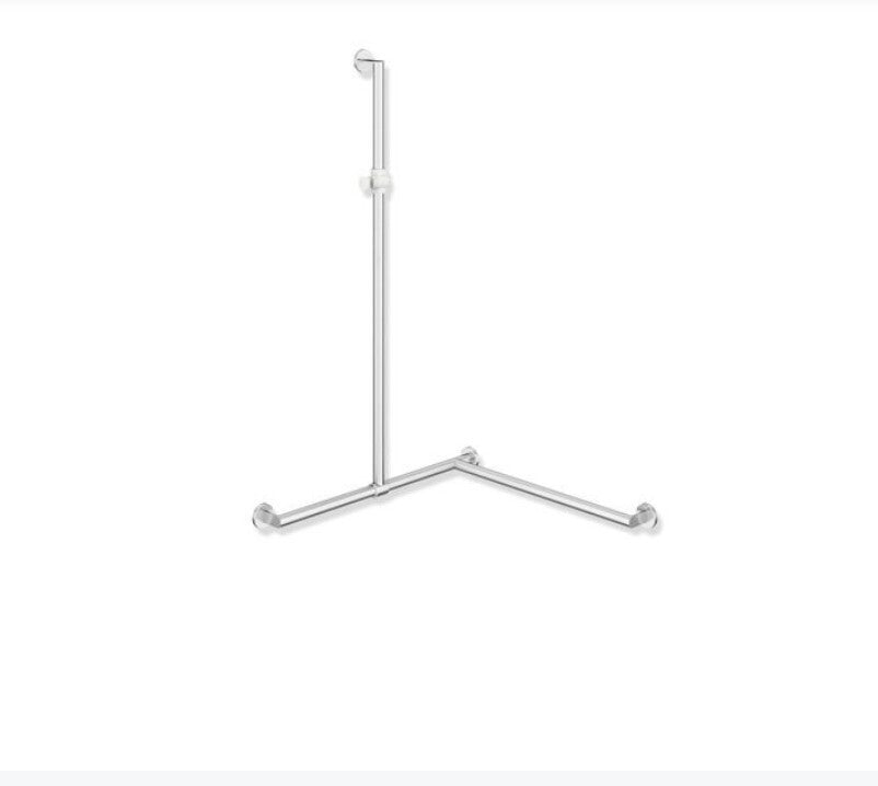 HEWI Dusch-Wannenhandlauf mit verschiebbarer Brausehalterstange  System 9001