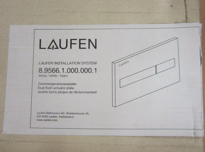 Laufen 2 mengen Drückerplatte AW1,weiss H89566100000010