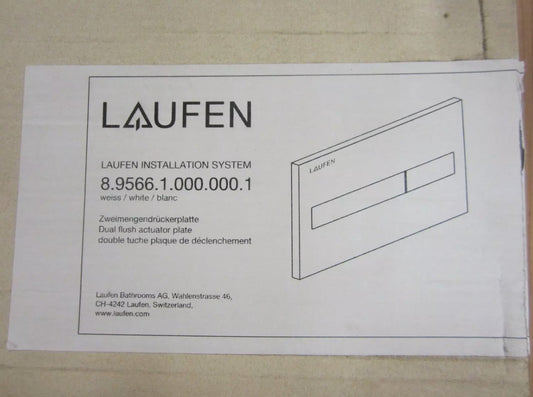 Laufen 2 mengen Drückerplatte AW1,weiss H89566100000010