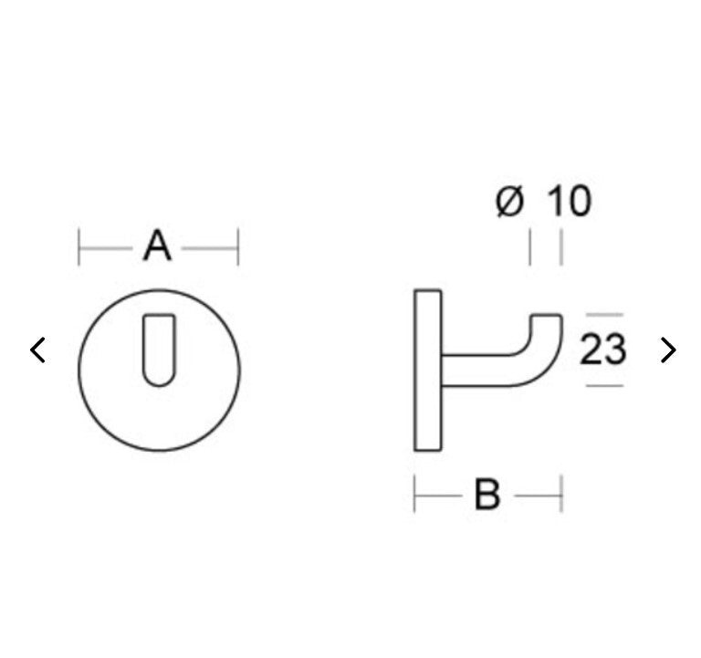 PBA Wandhaken 4CN.488.000P.01 Weiß ø 52 mm3