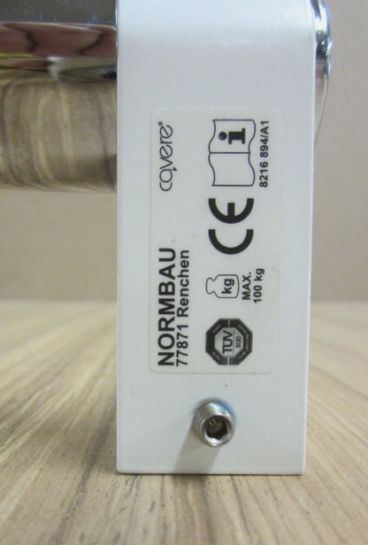 Normbau Cavere Care Chrome Haltegriff, 400 mm, Einpunktbefestigung4