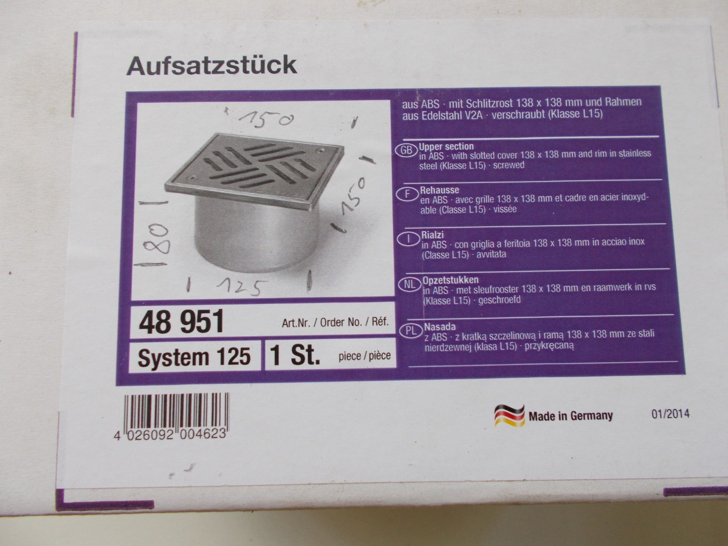 KESSEL Aufsatzstück 48951 System 1252