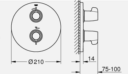 GROHE Grohtherm Special Brausethermostat Unterputz Thermostat5