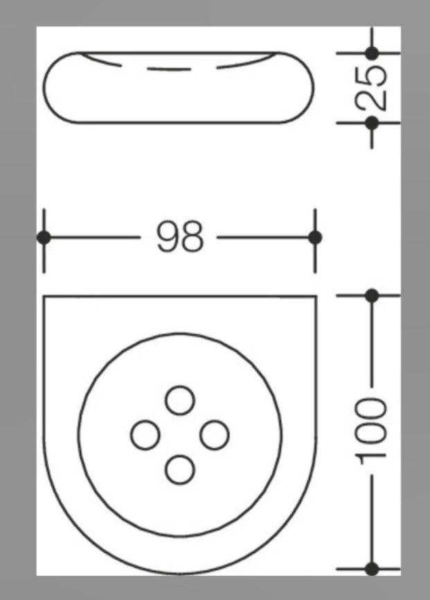 HEWI Seifenablage, klein der Serie 4771