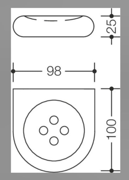 HEWI Seifenablage, klein der Serie 4771