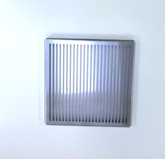 Edelstahl Loch-Schlitz Blech 3 mm 266 x 266 mm