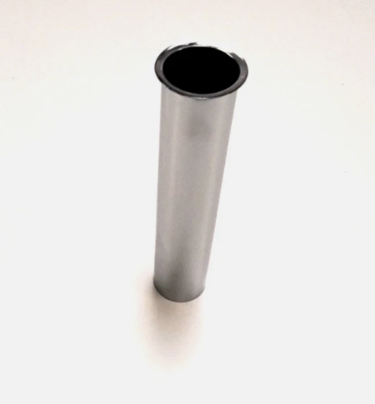 Ablaufrohr 1 1/4"" x 120 mm verchromt gerade mit Bördelrand1