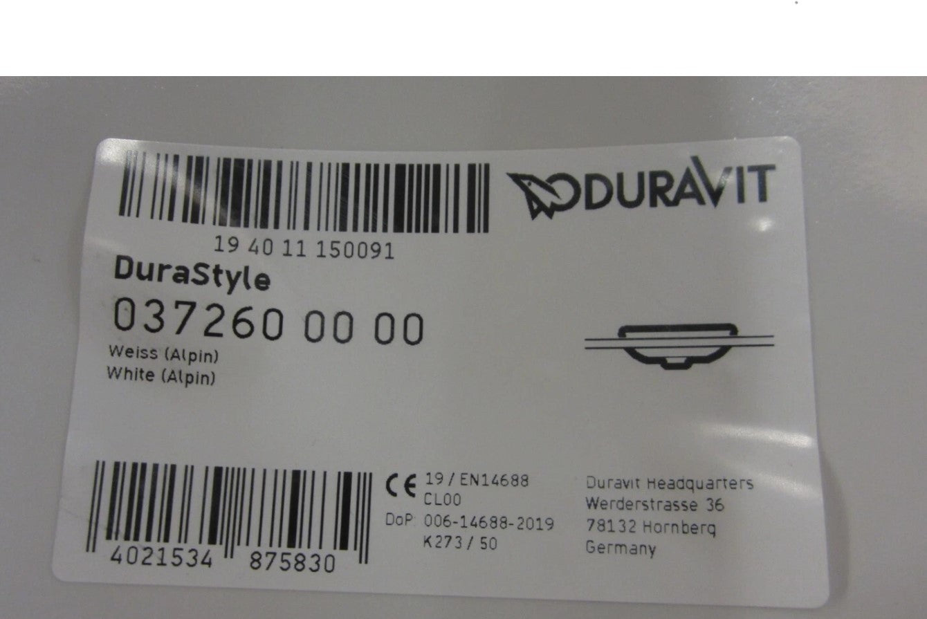 Duravit DuraStyle Einbau Waschtisch 600 Weiß ohne Überlauf R Röhl Waldbüttelbru1