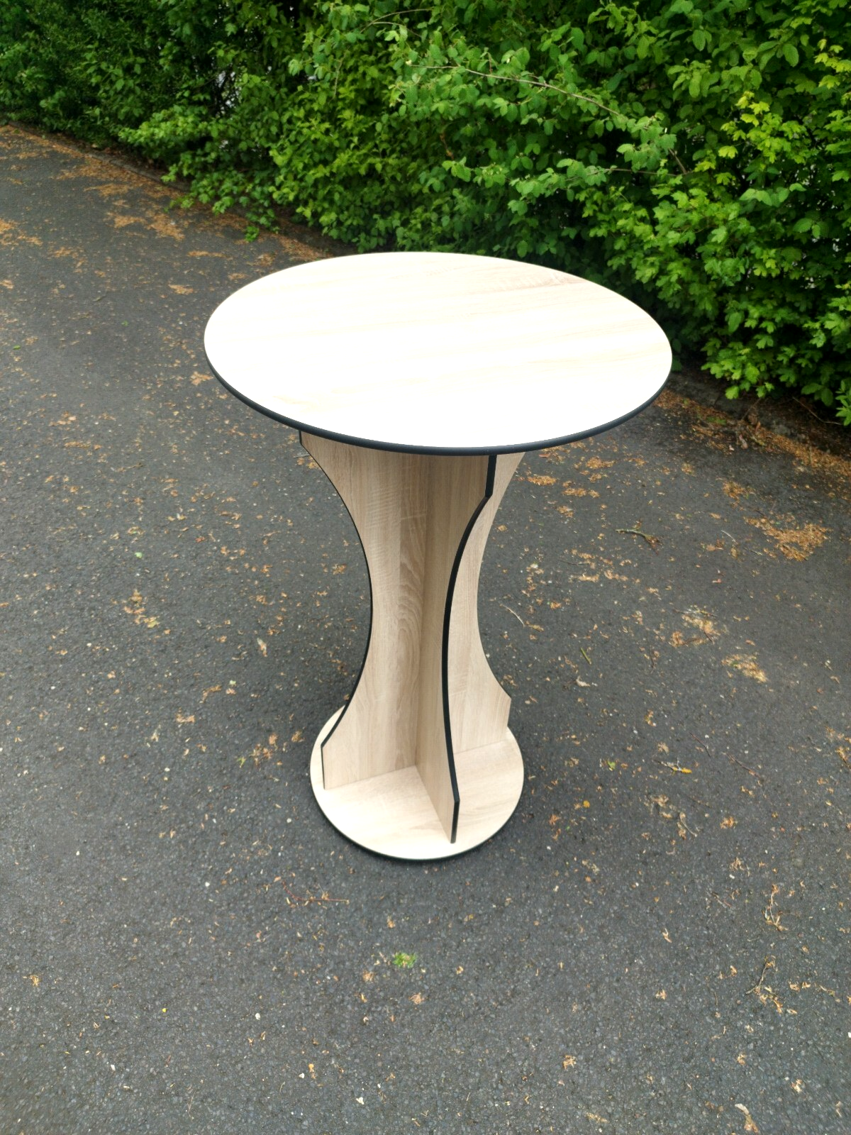 Garten Terrassen Balkon Bistro-Tisch aus HPL Wetterfest Rund 700 x 1100 mm4