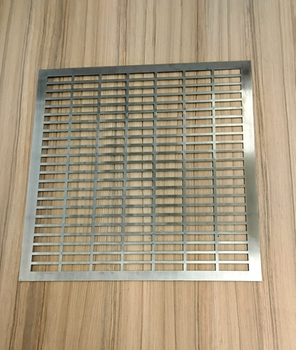 Edelstahl Lüftungsgitter 420 mm x 420 mm x 2 mm0