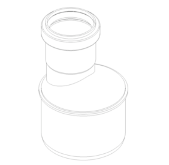 POLO-KAL NG Übergangsrohr DN 90/50 Poloplast neu2