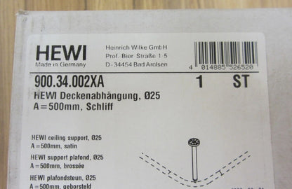 Hewi Deckenabhängung Serie 900 Edelstahl matt geschliffen 500 mm2