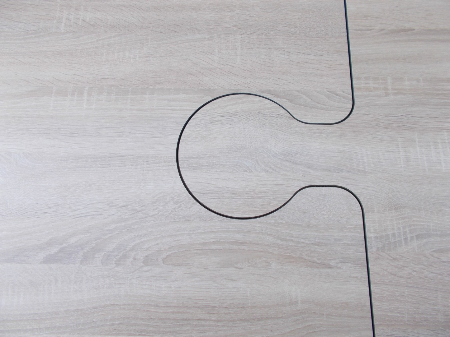 Garten Terrassen Balkon Ess-Tisch aus HPL Wetterfest 1200 x 2000 mm Holzdekor