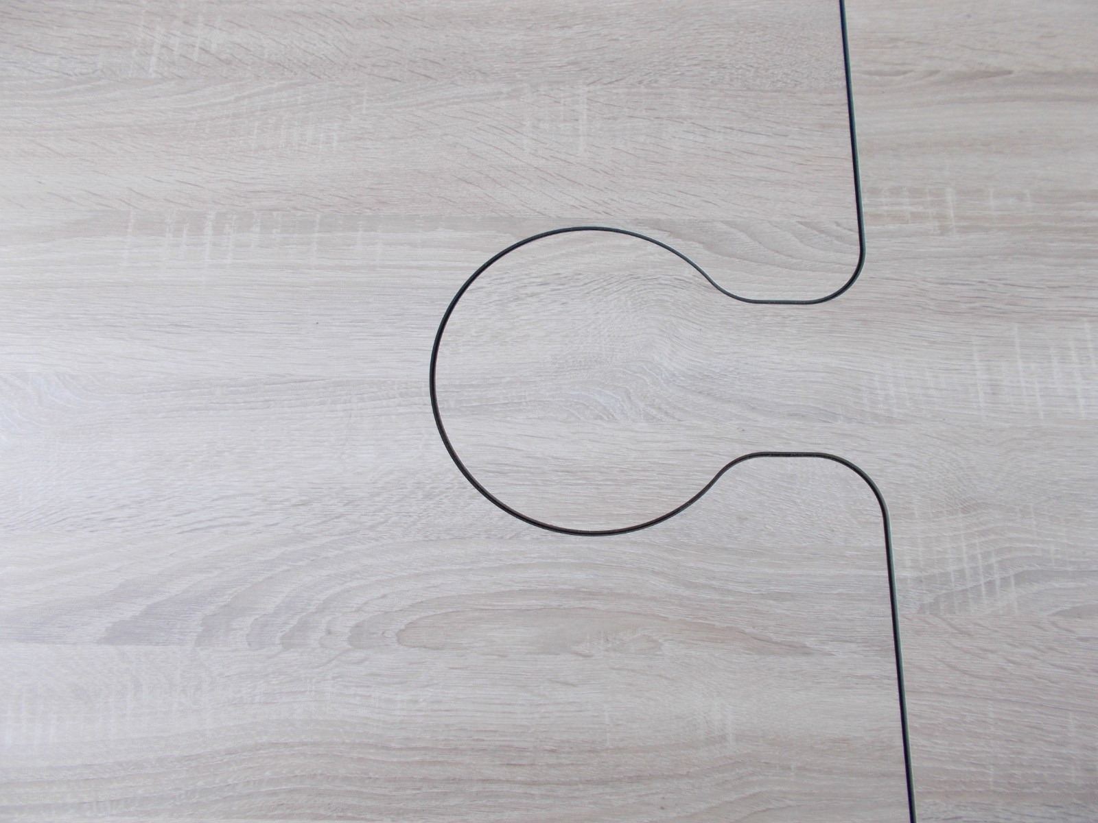 Garten Terrassen Balkon Ess-Tisch aus HPL Wetterfest 1200 x 2000 mm Holzdekor