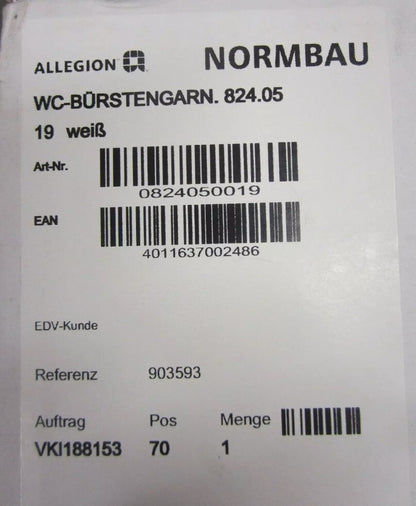 Normbau Nylon Care WC-Bürstengarnitur  in Weiß1