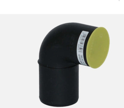 Geberit Silent-PP Anschlußbogen mit 1 Muffen, DN 50, 90°0
