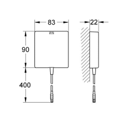 GROHE Schalternetzteil für CE Euroeco/Eurosmart/Essence E36338000 neu OVP1