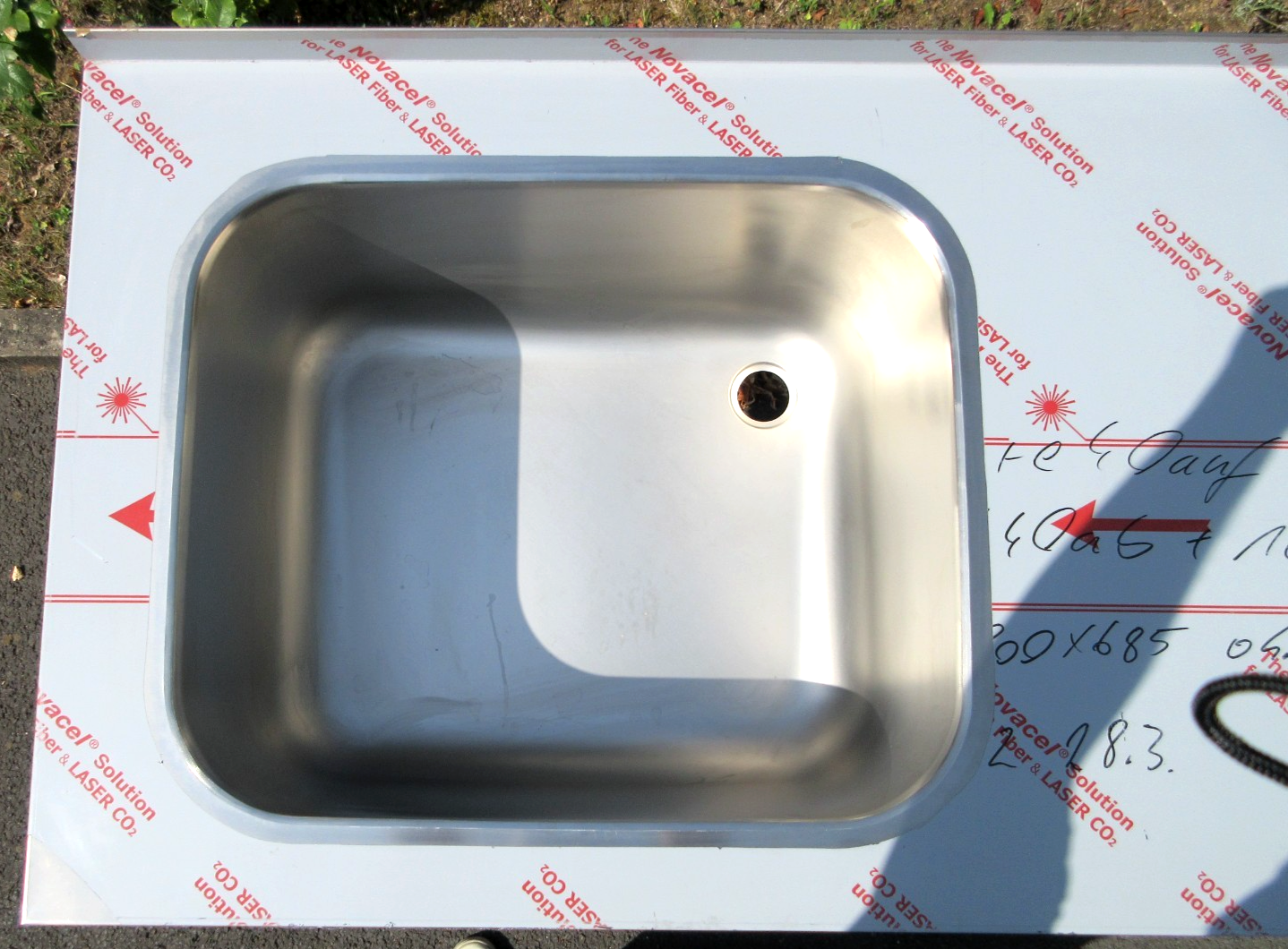 ALLPAX Edelstahl Spüle für Profi Küche 1800 X 690 mm aus VA 4016 Edelstahl Neu3