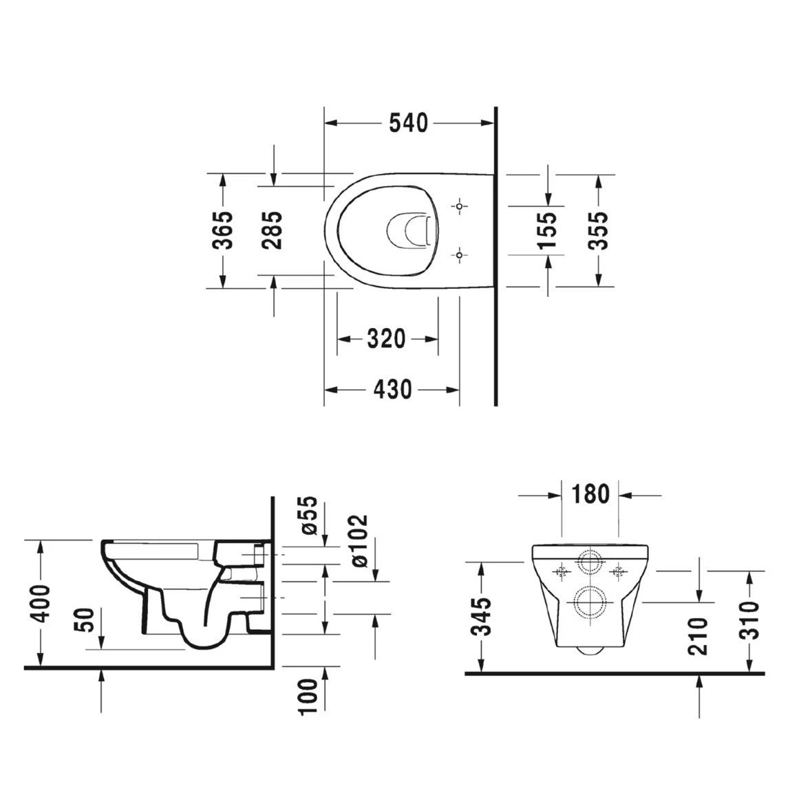 Duravit DuraStyle Basic 2562090000  Wand WC mit HAAS 6573 Schallschutzset4