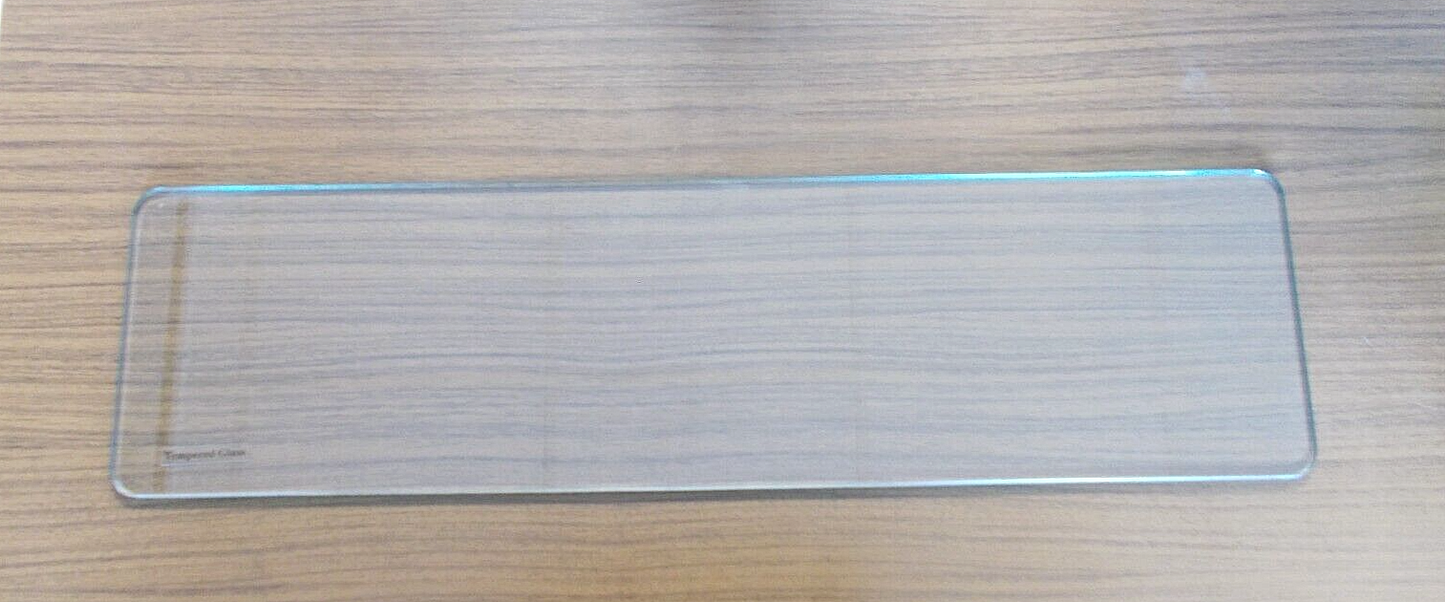 Glaseinlegeboden 500x134 mm ESG 6 mm , Ecken mit Radius R13 abgerundet2