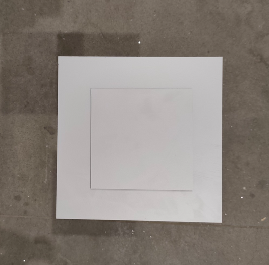 HPL Platte 3 mm einseitiges Dekor Pastellgrau 200 mm x 200 mm