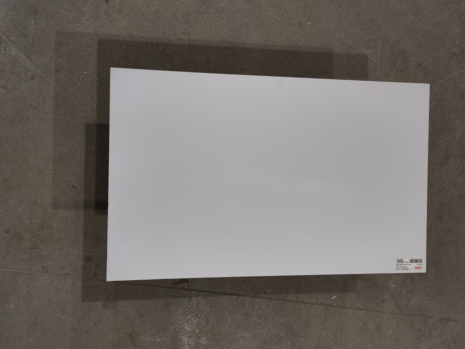 HPL Platte 3 mm einseitiges Dekor Pastellgrau  650 x 1070 mm0