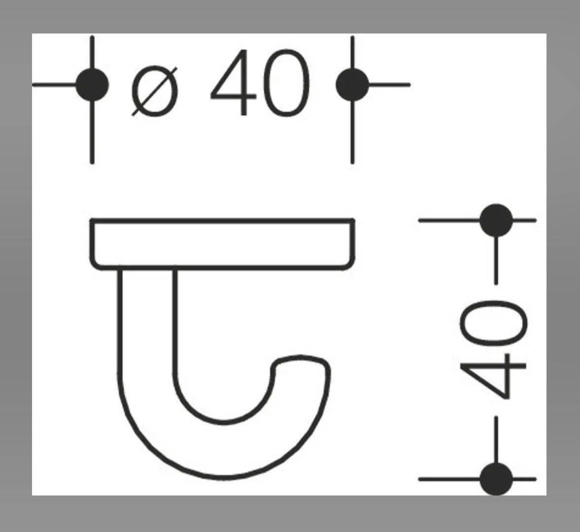 HEWI Einzelhaken/Unterkopfhaken Serie 477 2er Pack1